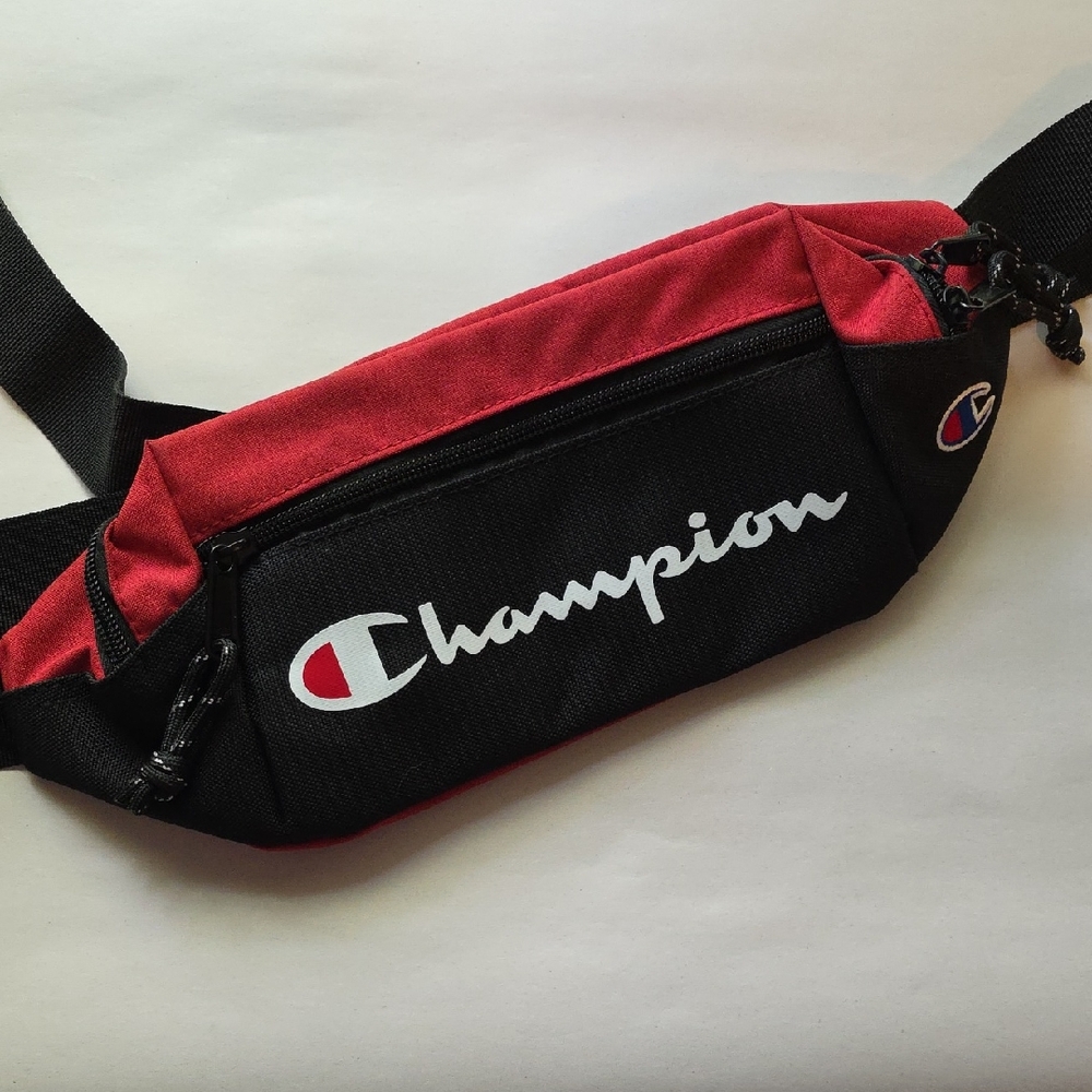 Champion Red and Black Belt Bag NWOT